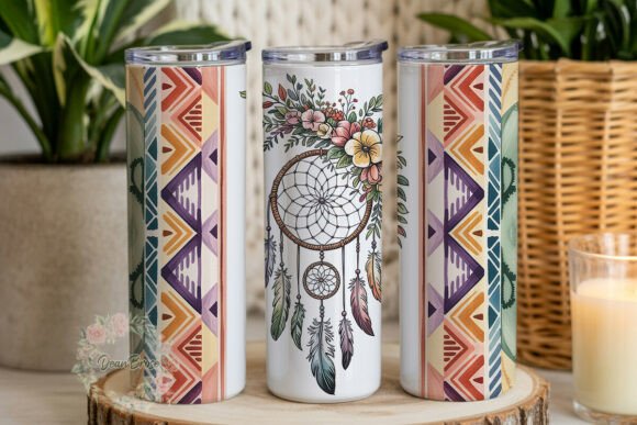 Boho Floral Dreamcatcher Tumbler Wrap Review