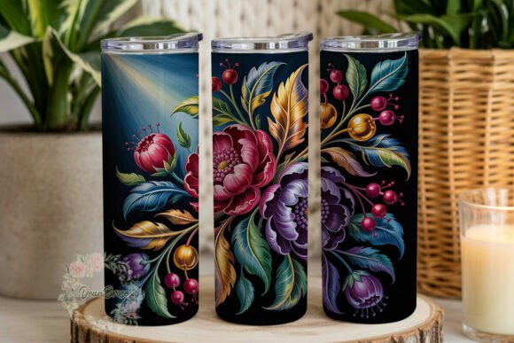 Dark Bloom Floral Tumbler Wrap Review