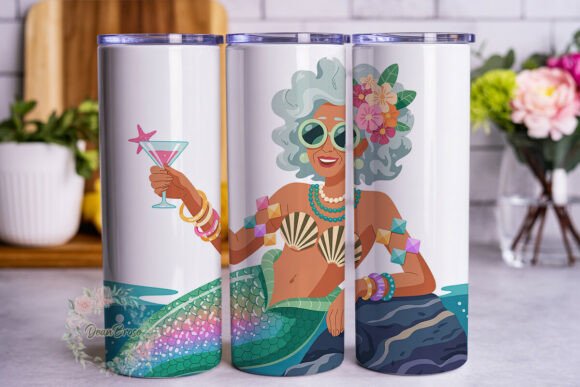 Elderly Mermaid Martini Party Tumbler Review