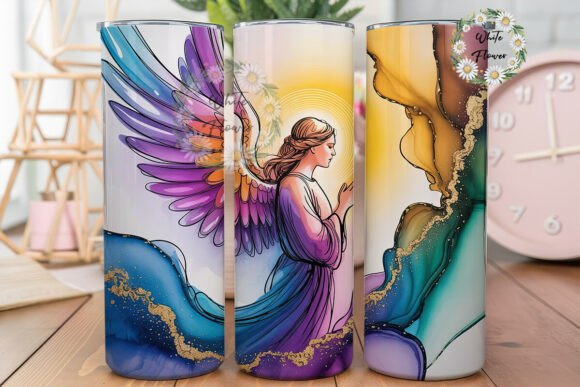 Ethereal Angel Alcohol Ink 20oz Tumbler Review