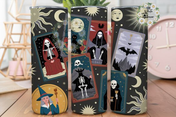 Gothic Mystic Tarot Collage 20oz Tumbler Embroidery Review