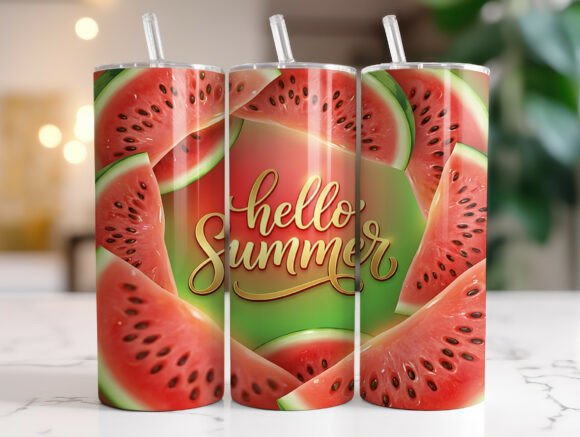 Hello Summer Watermelon Tumbler Design Review