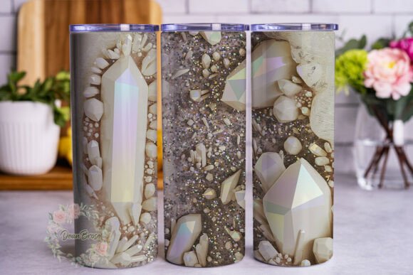 Iridescent Geode Crystal Tumbler Wrap Design Review