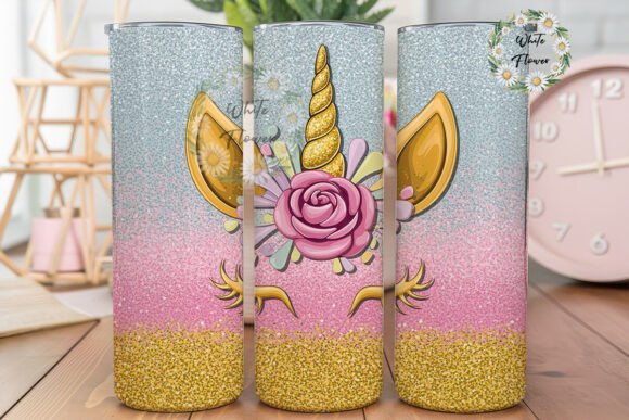 Magical Unicorn Glitter Tumbler Wrap Design Review