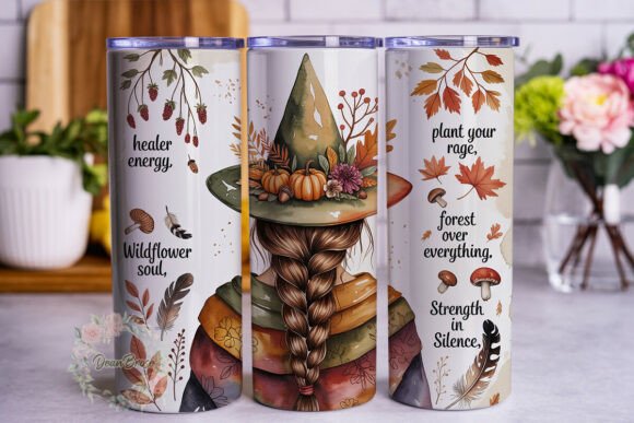 Mystical Autumn Witch Tumbler Wrap Review