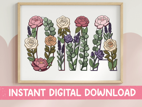 Oma Wildflower Letter Art SVG Soft Review
