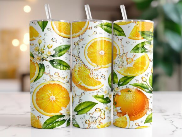 Orange Citrus Splash 20oz Tumbler Wrap Review
