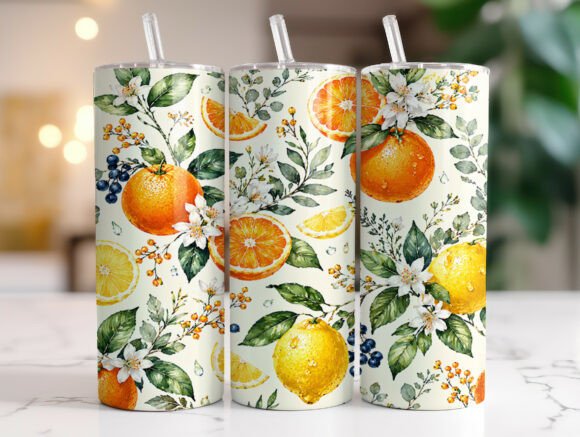 Orange Lemon Floral Tumbler Wrap Review