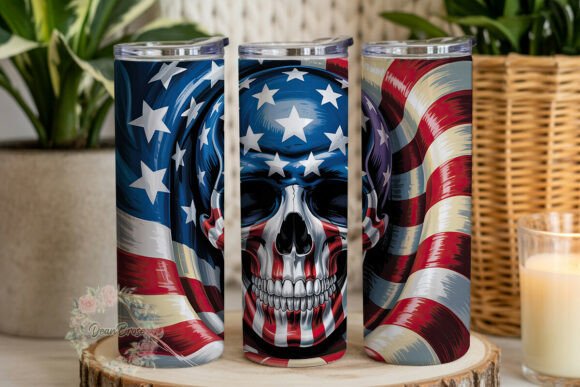 Patriotic Skull Tumbler Wrap Review