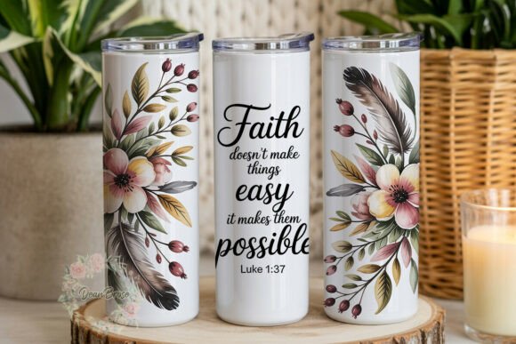 Review of Faith Flowers Floral 20oz Tumbler Wrap