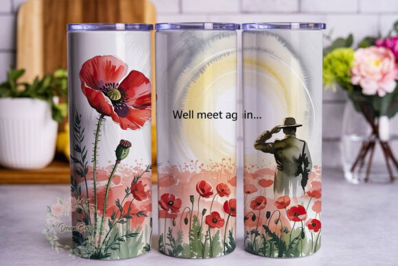 Reviewing the Remembrance Day Poppy Soldier Tumbler Design
