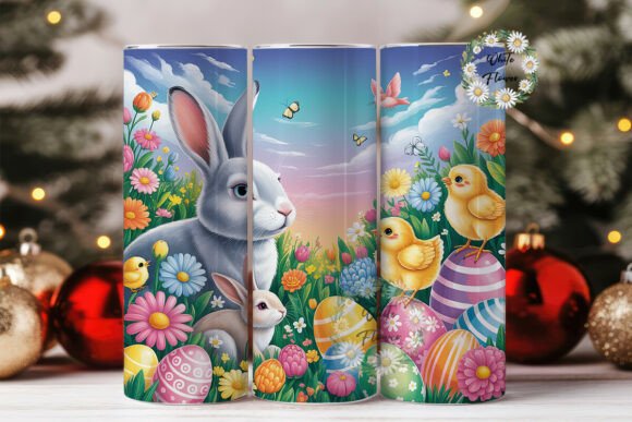 Spring Easter Bunnies Chicks Tumbler Review