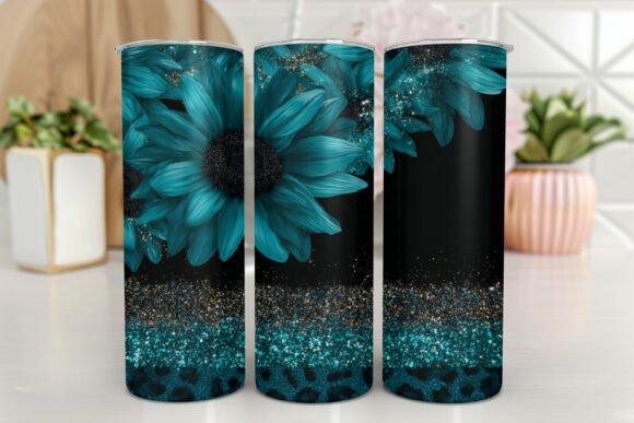 Sunflowers Tumbler Designs, Glitter Review