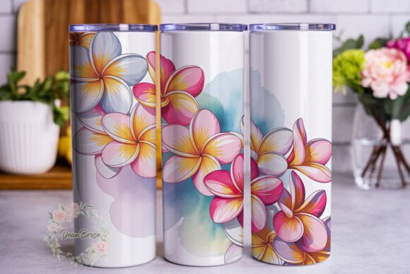 Tropical Plumeria Floral 20oz Tumbler Design Review