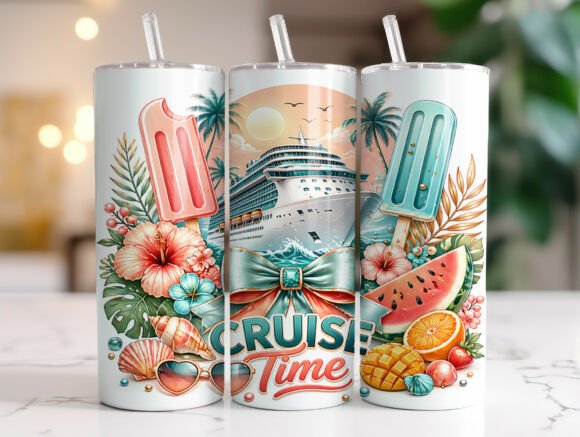 Tropical Summer Cruise Popsicle Tumbler Design Review